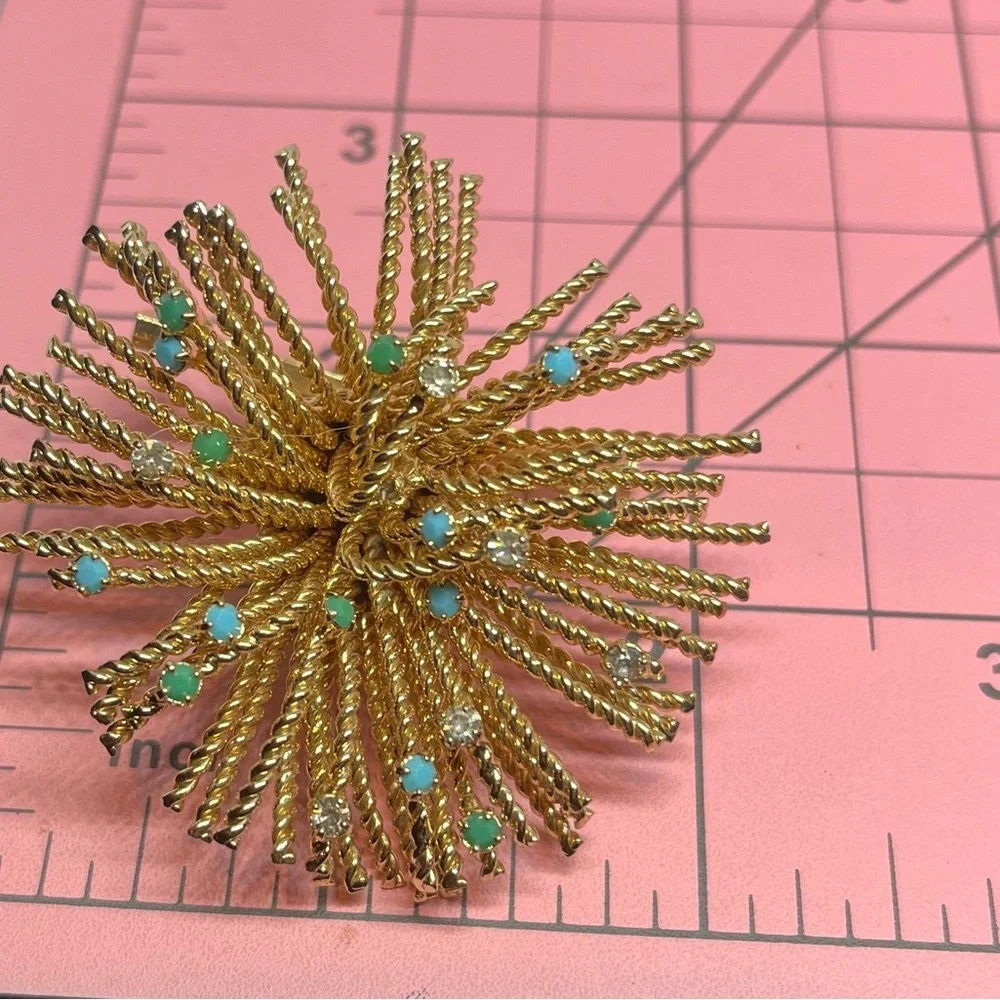 Vintage Bergere Starburst Brooch - Picture 3 of 3